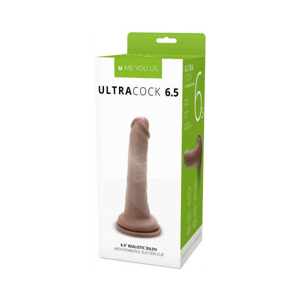 6.5 inch Dildo by Me You Us in Brown Chocolate Cocoa shown for use by Her or Him