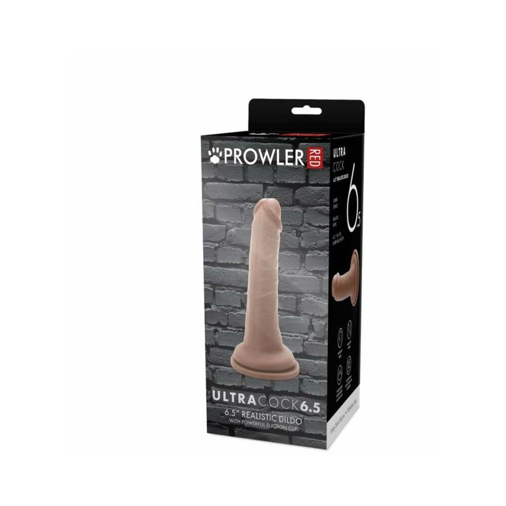 6.5 inch Dildo by Prowler RED in Brown Chocolate Cocoa shown for use by Her or Him