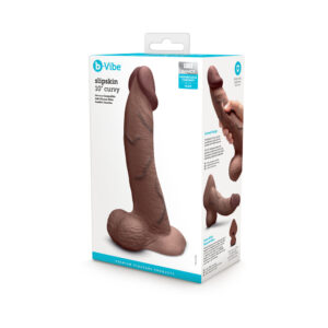 10 inch Dildo b-Vibe  Slipskin Realistic Silicone Curved