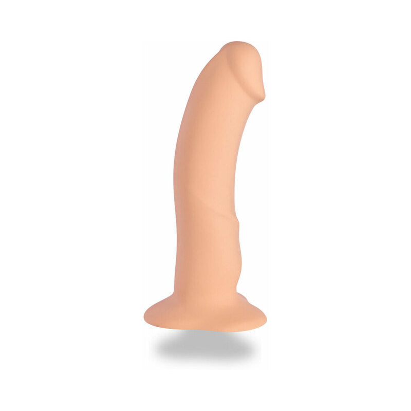 7 inch Dildo by Fun Factory in Vanilla Ivory Beige shown for use by Her or Him