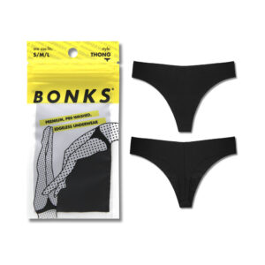 Black Panties Black Magic Seamless Thong  by Bonks