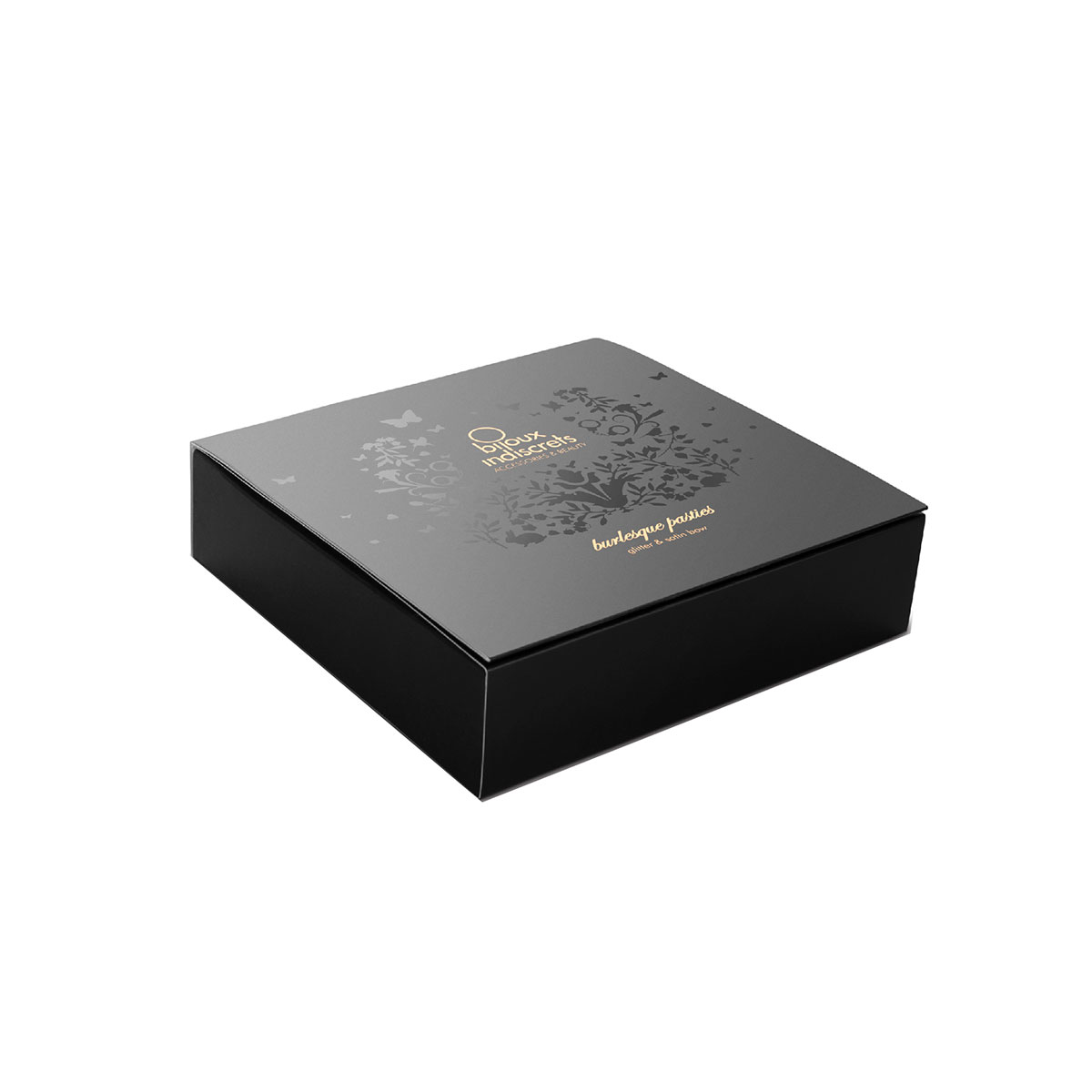 Wearing Burlesque Glitter Bow nipples covers by Bijoux Indiscrets can be fun and sexy!