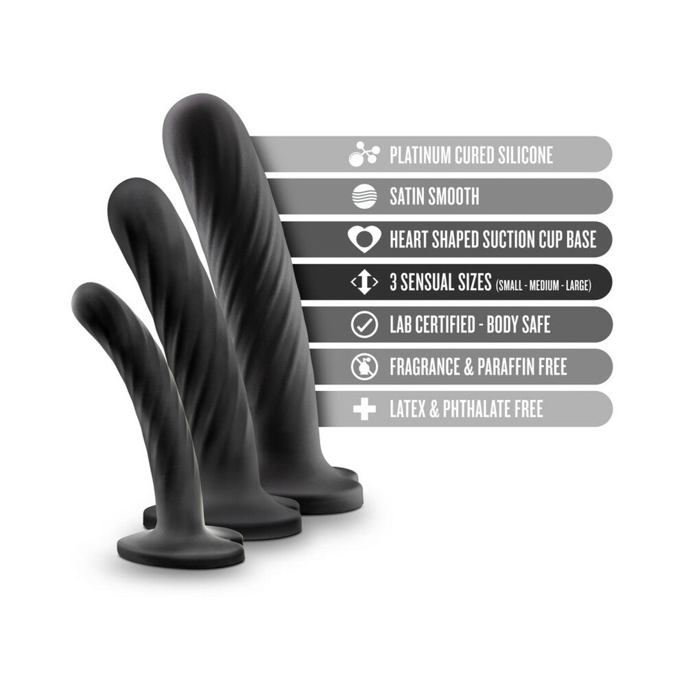 Dildo by Blush in Black shown for pegging Her or Him