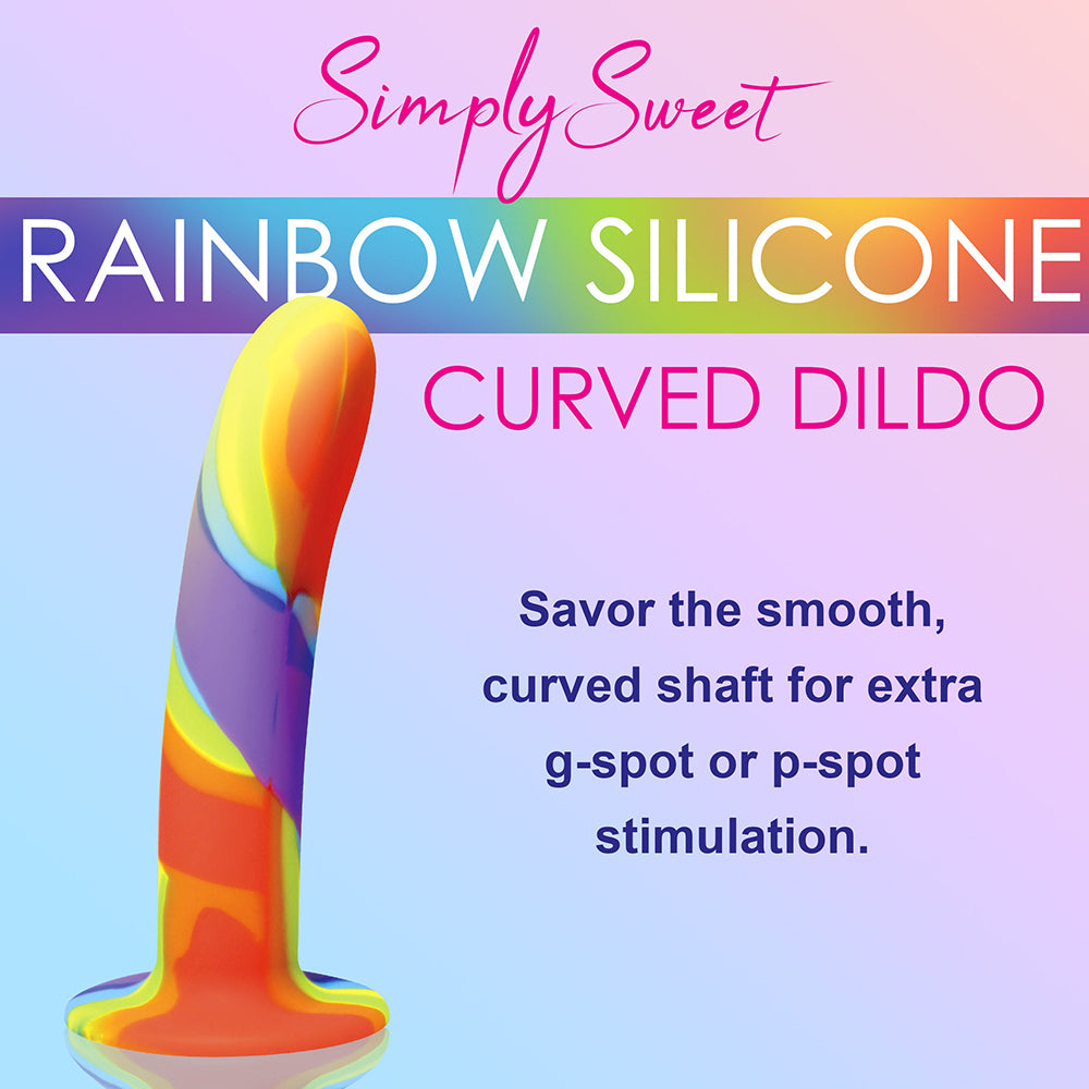 Dildo from Curve Novelties in Rainbow designed for anal sex with Her or Him