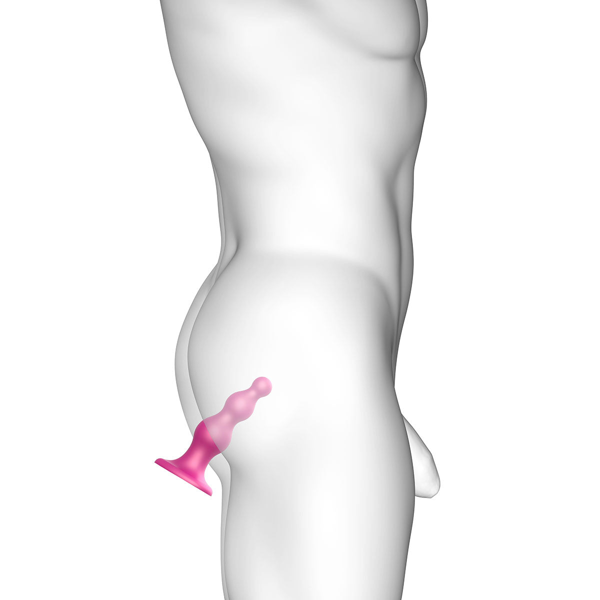 Dildo from Lovely Planet in Hot Pink Magenta Fuchsia designed for anal sex with Her or Him