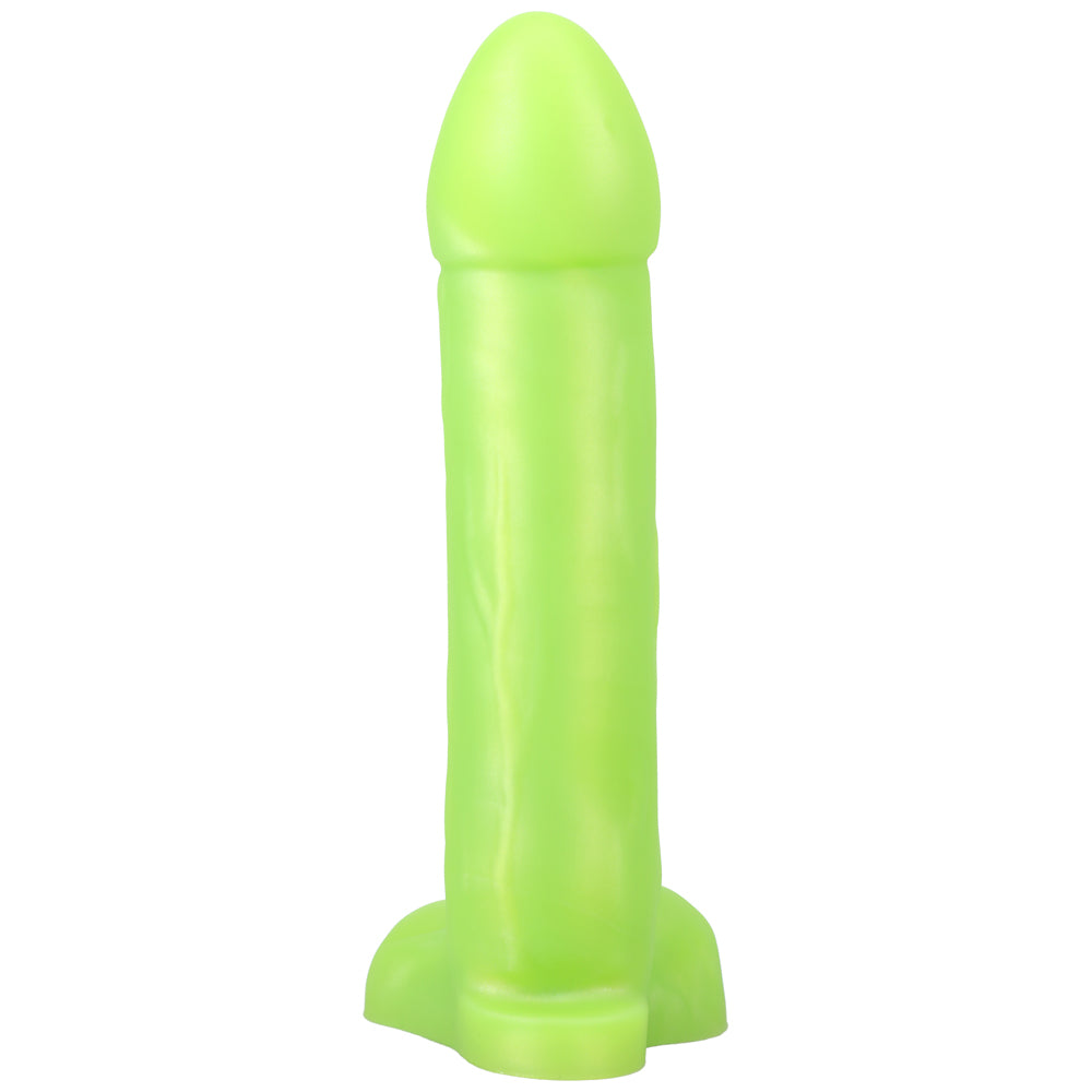 Dildo from Tantus in Green designed for anal sex with Her or Him