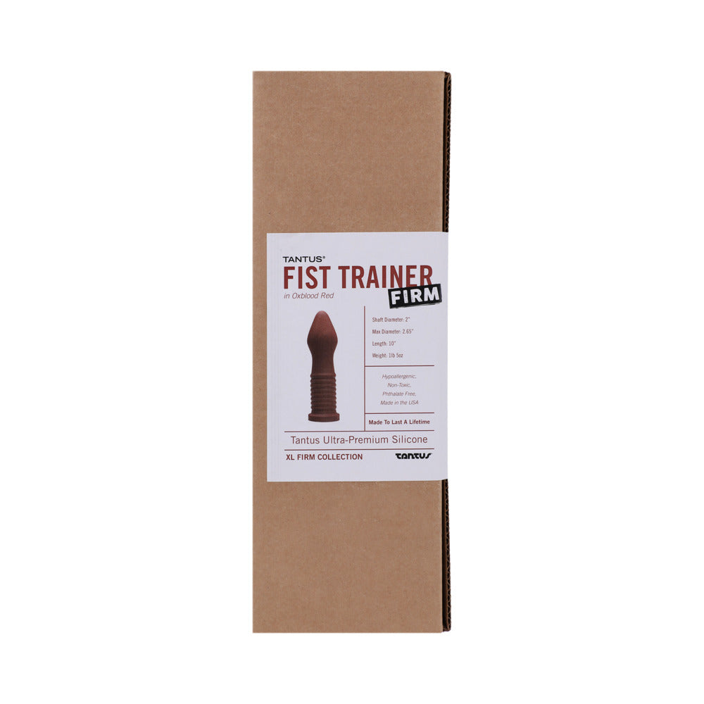 Dildo from Tantus in Wine Red Burgundy designed for anal sex with Her or Him