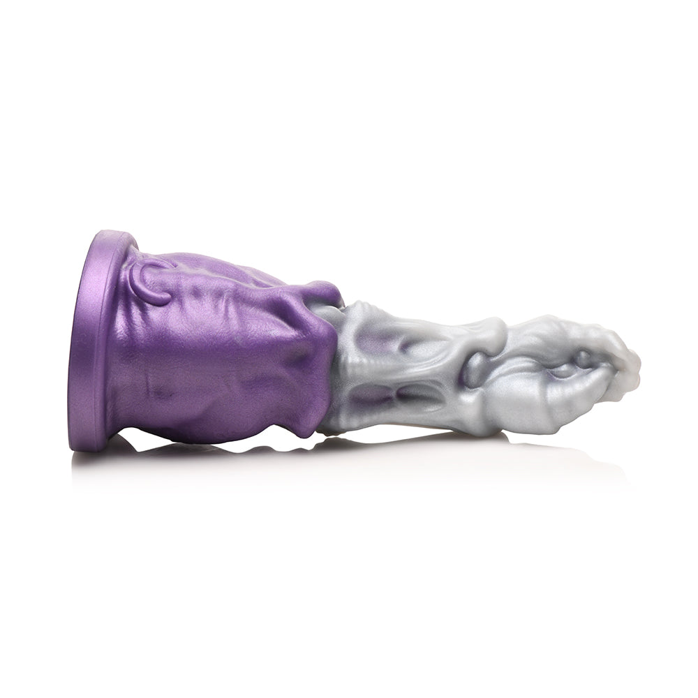 Dildo by XR Brands in Multi-Color displayed for pegging Him or Her