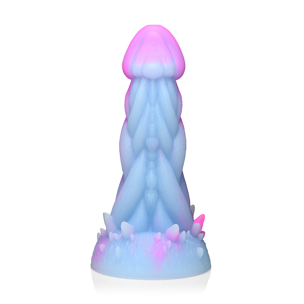 Dildo from XR Brands in Periwinkle designed for anal sex with Her or Him