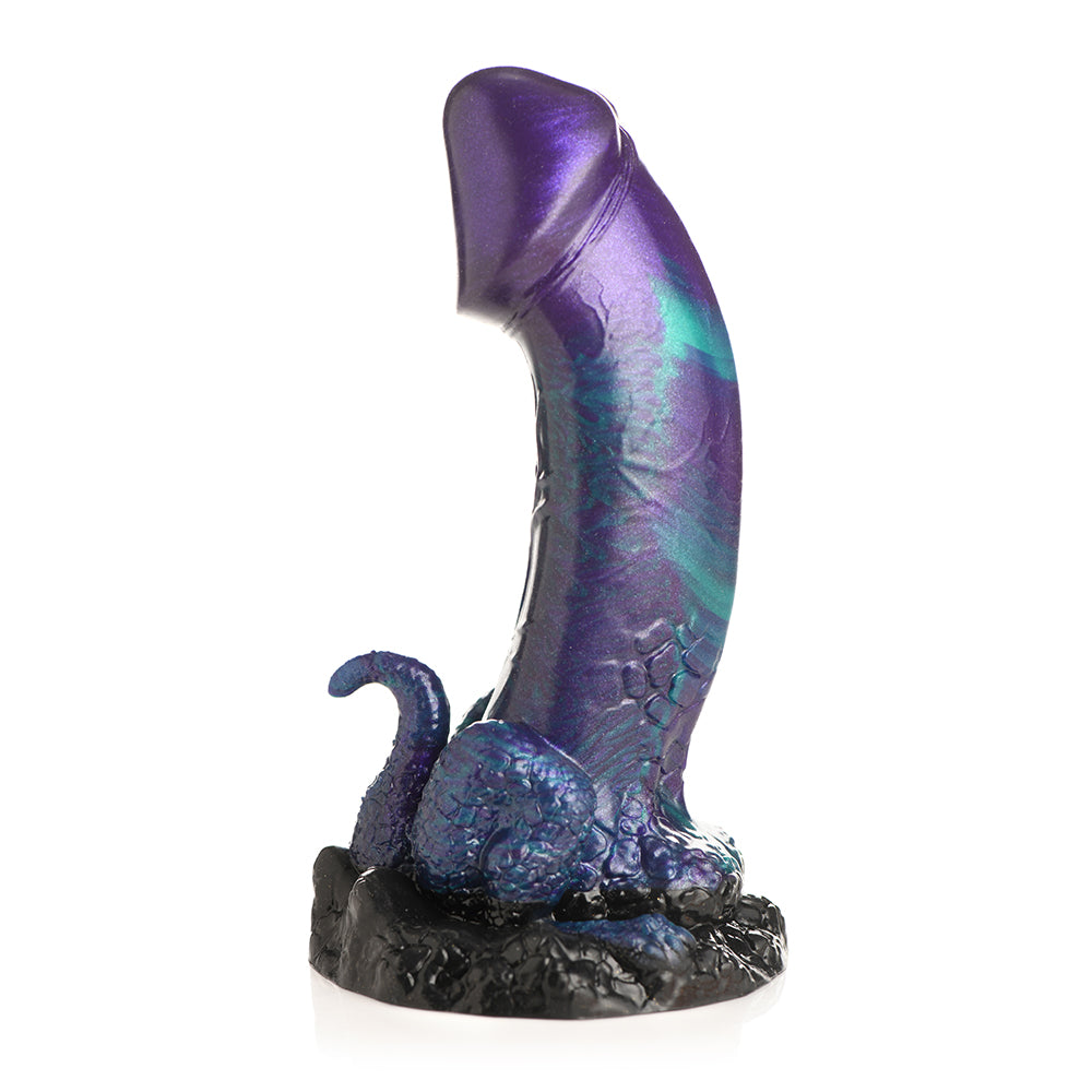 Dildo by XR Brands in Purple shown for pegging Her or Him