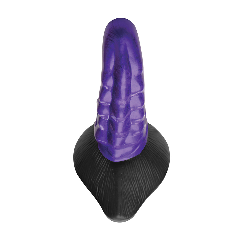 Dildo by XR Brands in Purple shown for pegging Her or Him