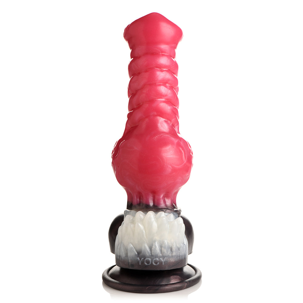 Dildo by XR Brands in Red shown for pegging Her or Him