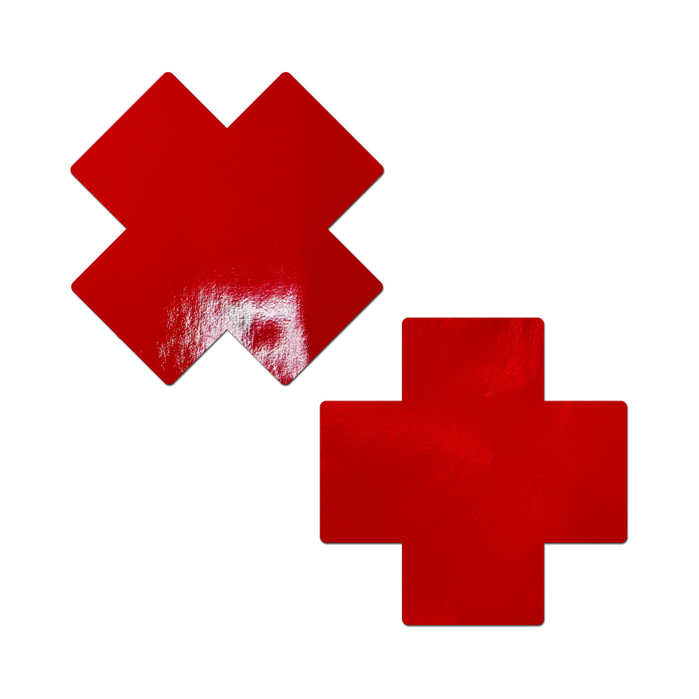 Feel sexy wearing sexy nipple covers Faux Latex Red Breast Cover! Wearing Faux Latex Red Breast Cover nipples covers by Pastease can be fun and sexy!