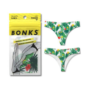 Green Panties Tropic Like It'' Hot Seamless Thong  by Bonks