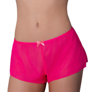 Hot Pink Magenta Fuchsia Panties Pink Kink Flowy Boy Short Pink Glow L/XL by Magic Silk