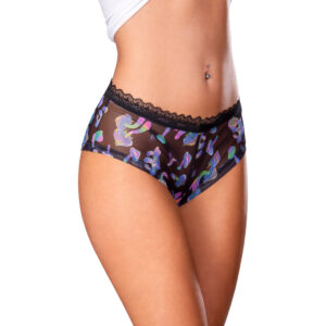 Multi-Color Panties Hazy Dayz Boy Short Mushroom S/M by Magic Silk