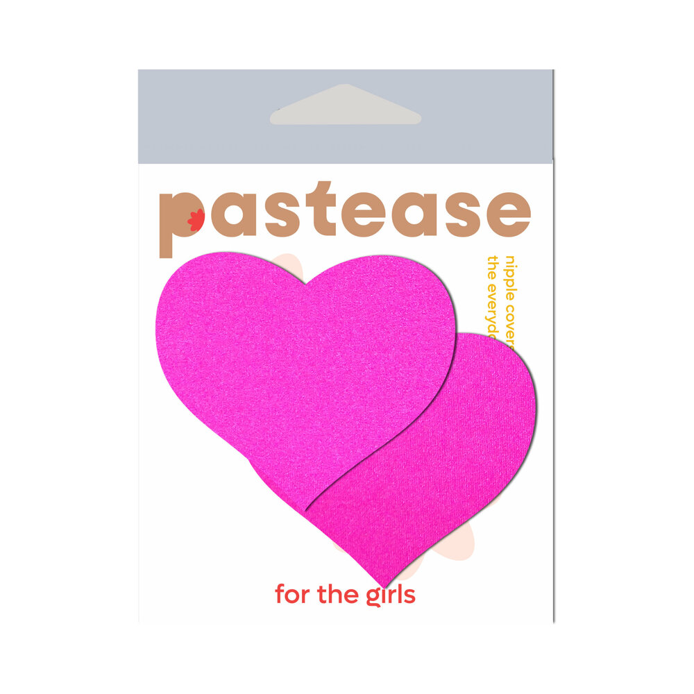 Wearing Neon Pink Day Glow Lycra Heart nipples covers by Pastease can be fun and sexy!