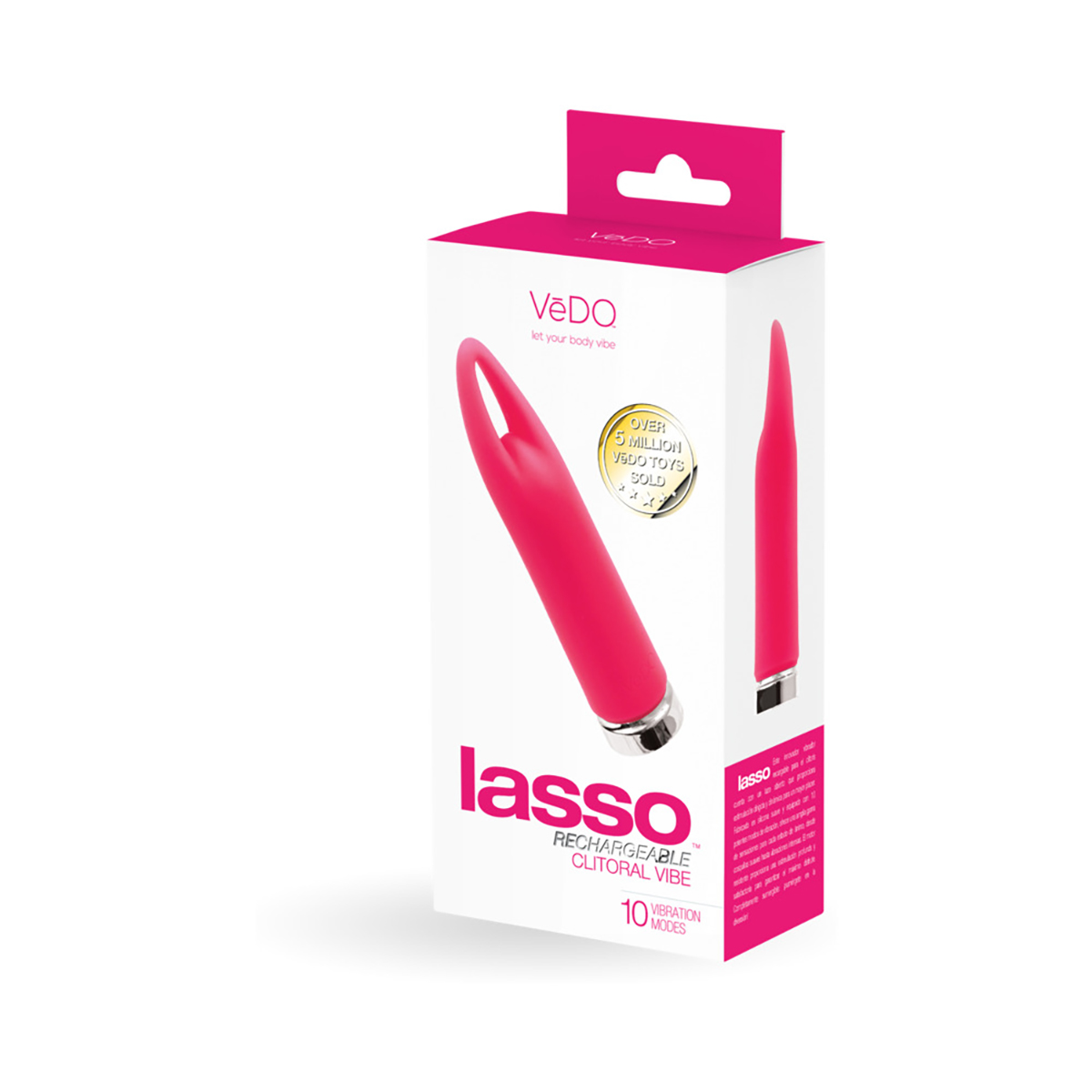 Product image of the Pink VeDO vibrator on clean background