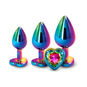Rainbow PHE Vibrator A&E Heart Anal Training Set