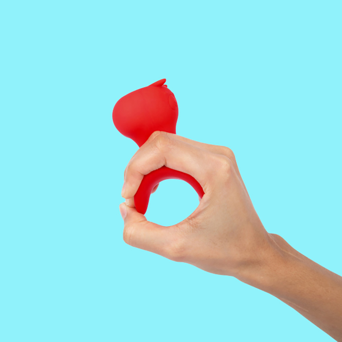 Product image of the Red Cute Little Fuckers vibrator on clean background
