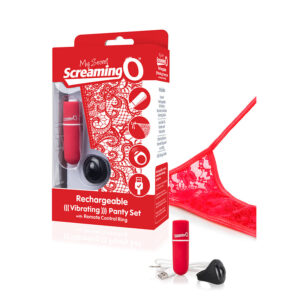 Red Panties My Secret Charged Remote Control Panty Vibe Red  by Screaming O