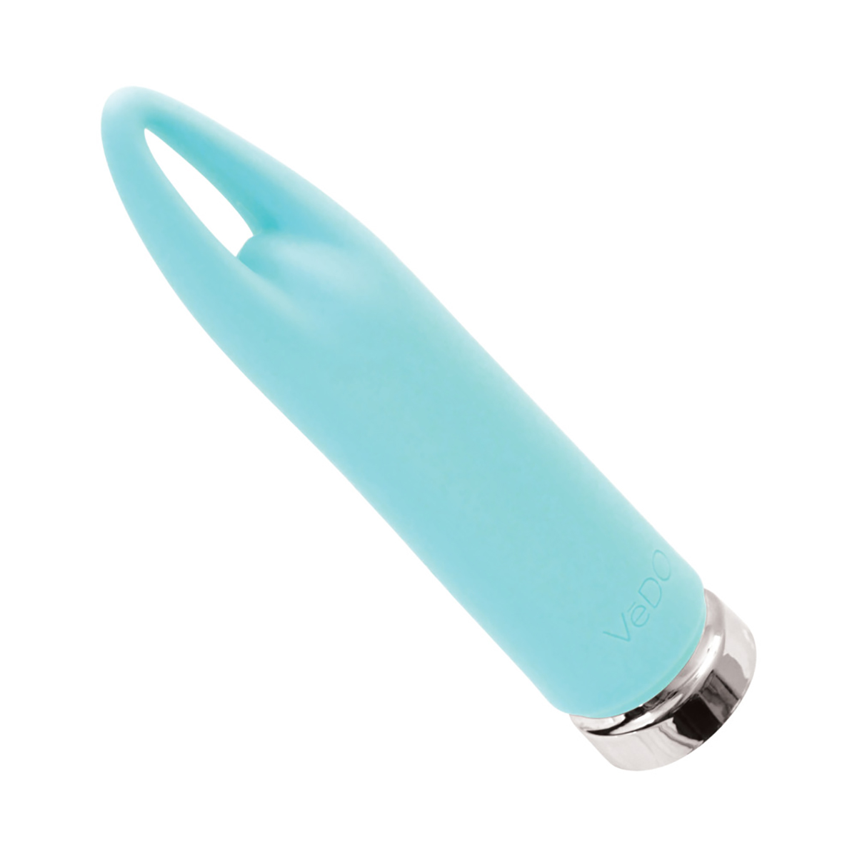 Angled view of the  VeDO vibrator designed for intimate use