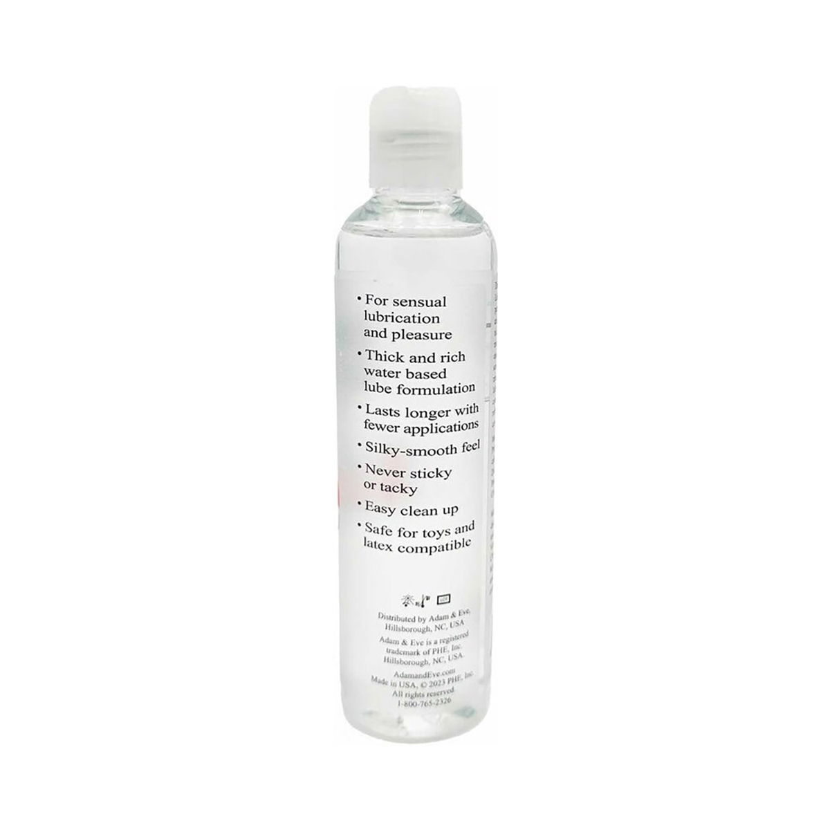 Close-up of  Water Based Lube by PHE / Adam &amp