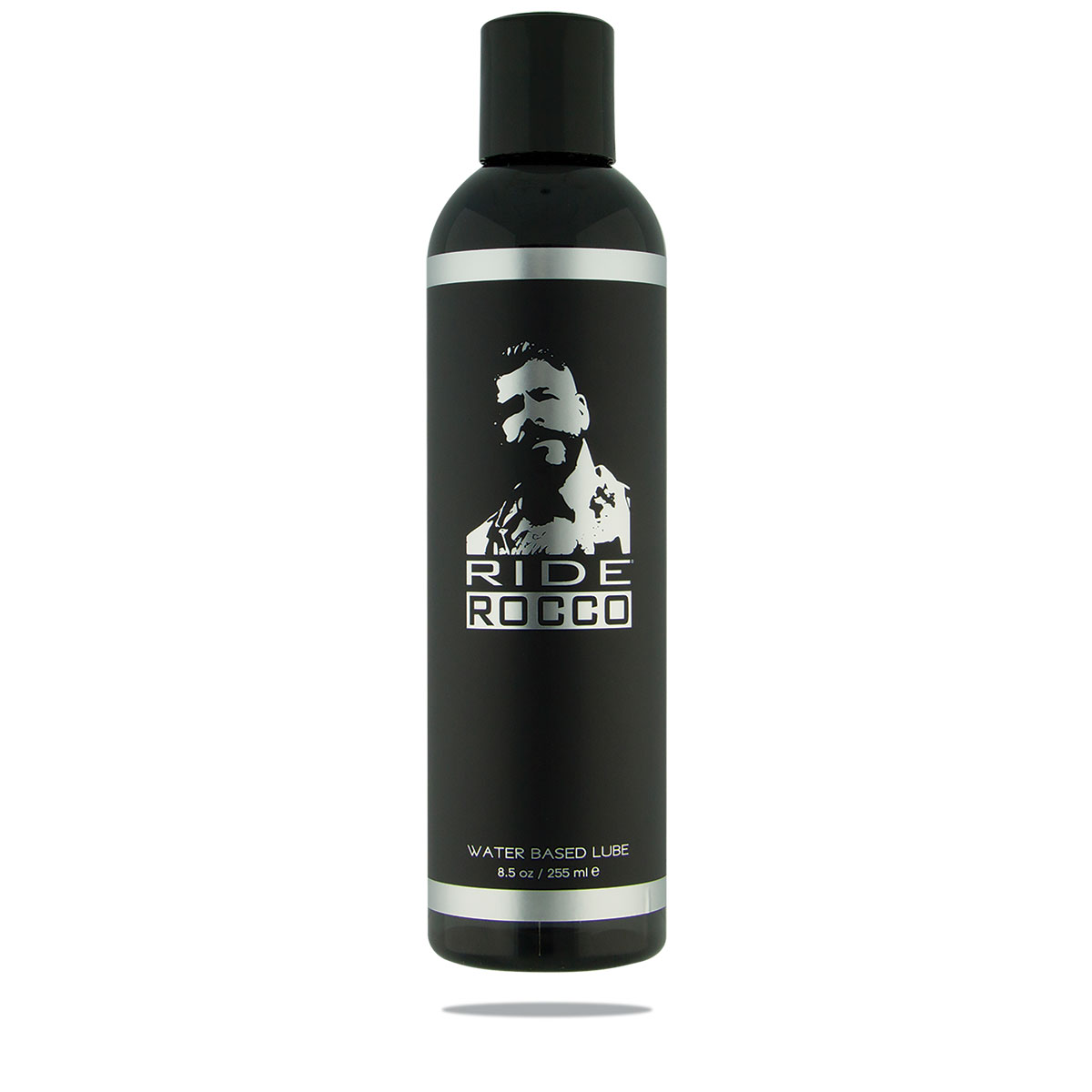 Bottle of  Water Based Lube Sliquid showing clean, lightweight formula
