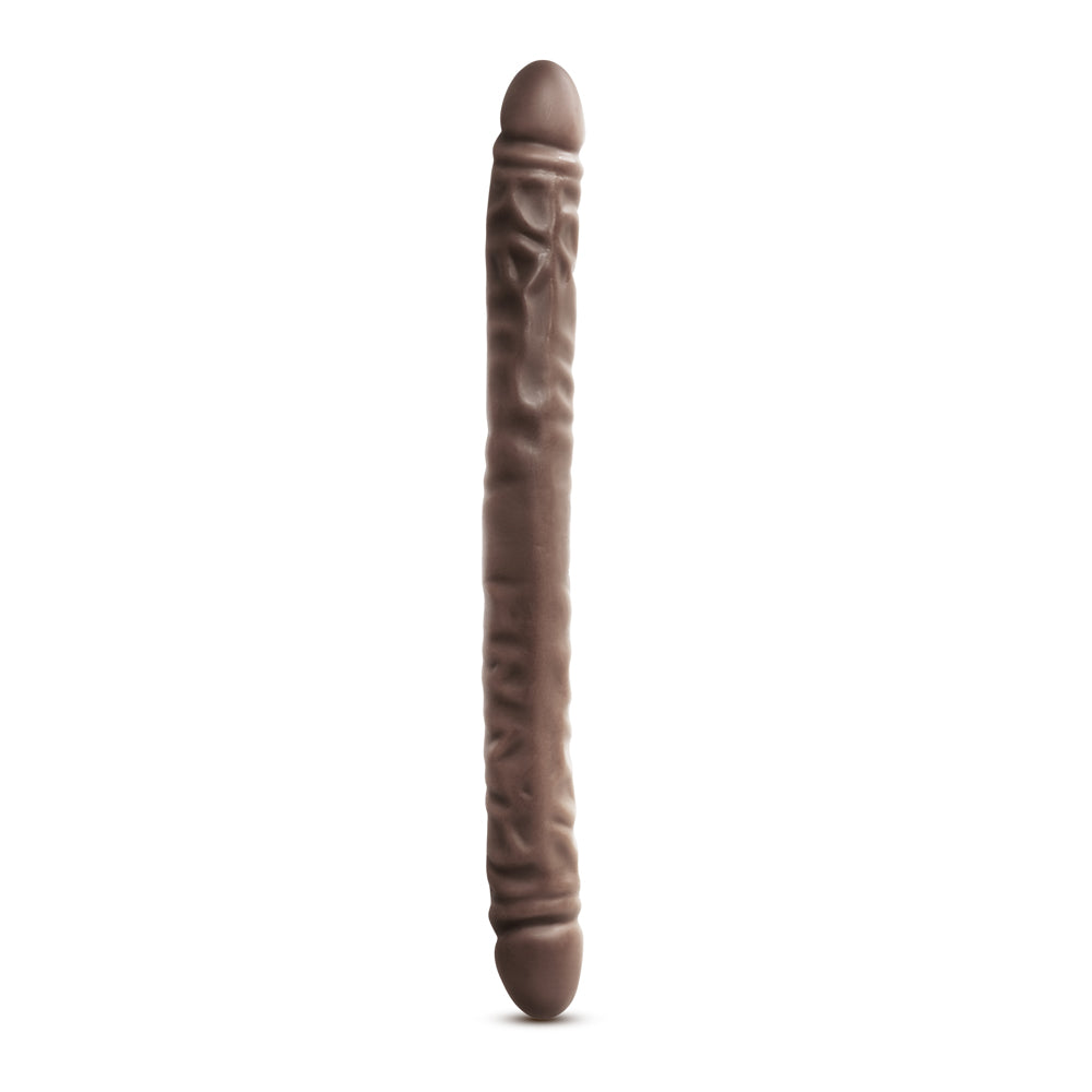 18 inch Dildo from Blush in Dark Brown designed for anal sex with Her or Him