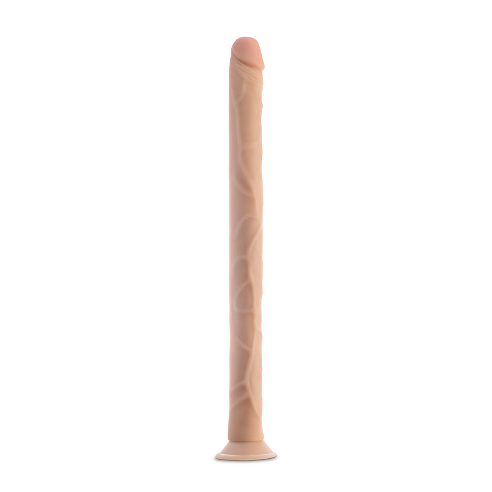 19 inch Dildo from Blush in Vanilla Ivory Beige designed for anal sex with Her or Him