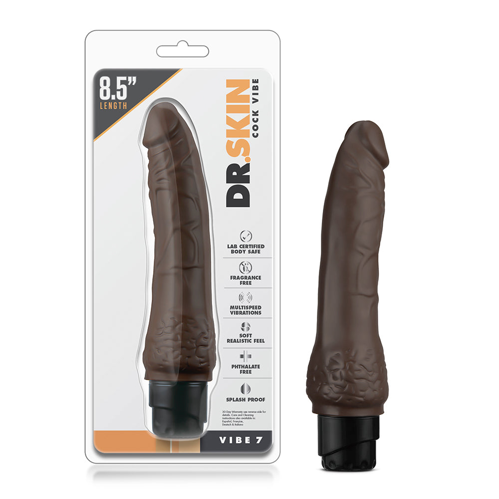 8.5 inch Dildo by Blush in Brown Chocolate Cocoa shown for use by Her or Him