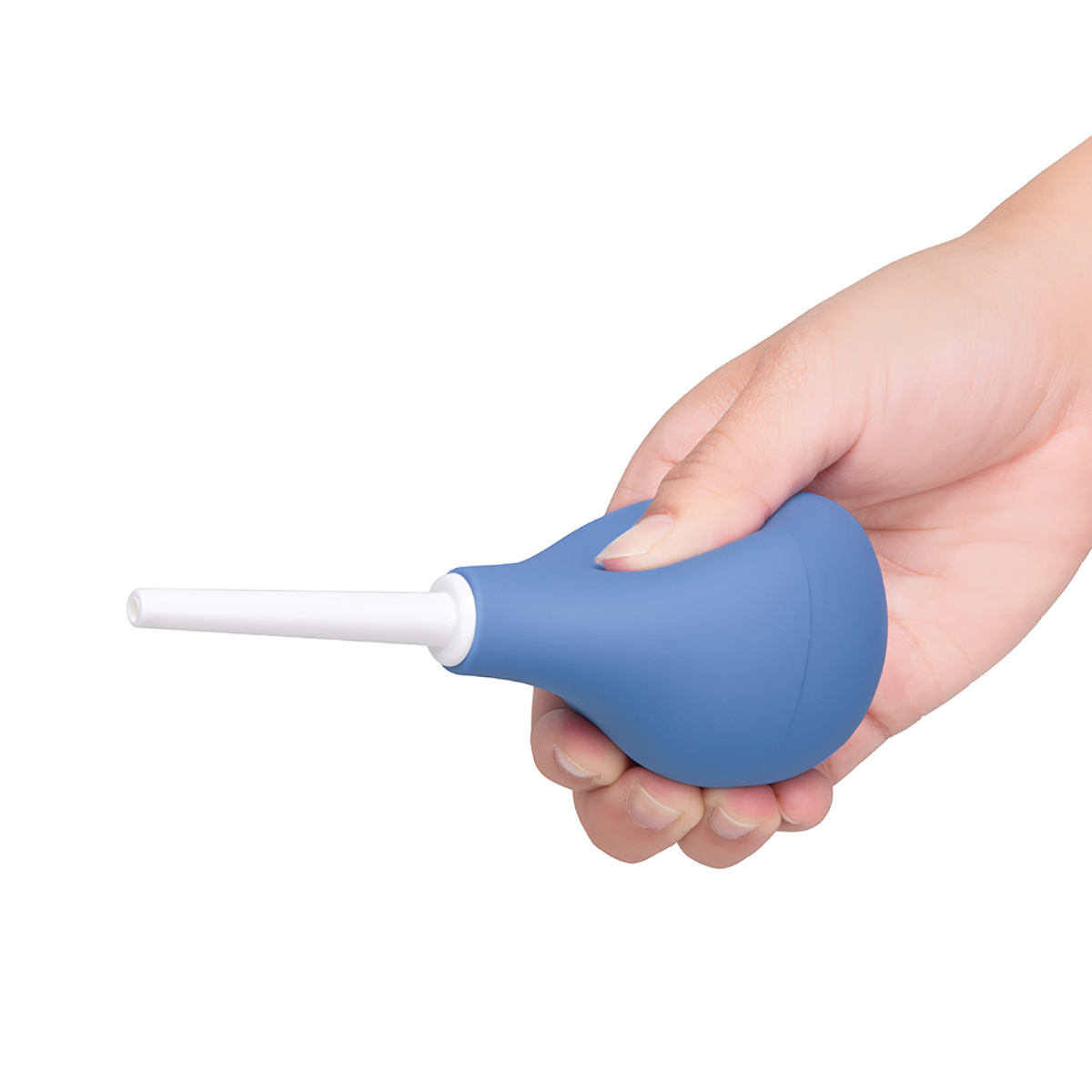 B-Vibe Compact Enema Douche Blue intimate cleansers and personal cleansing care by B-Vibe.