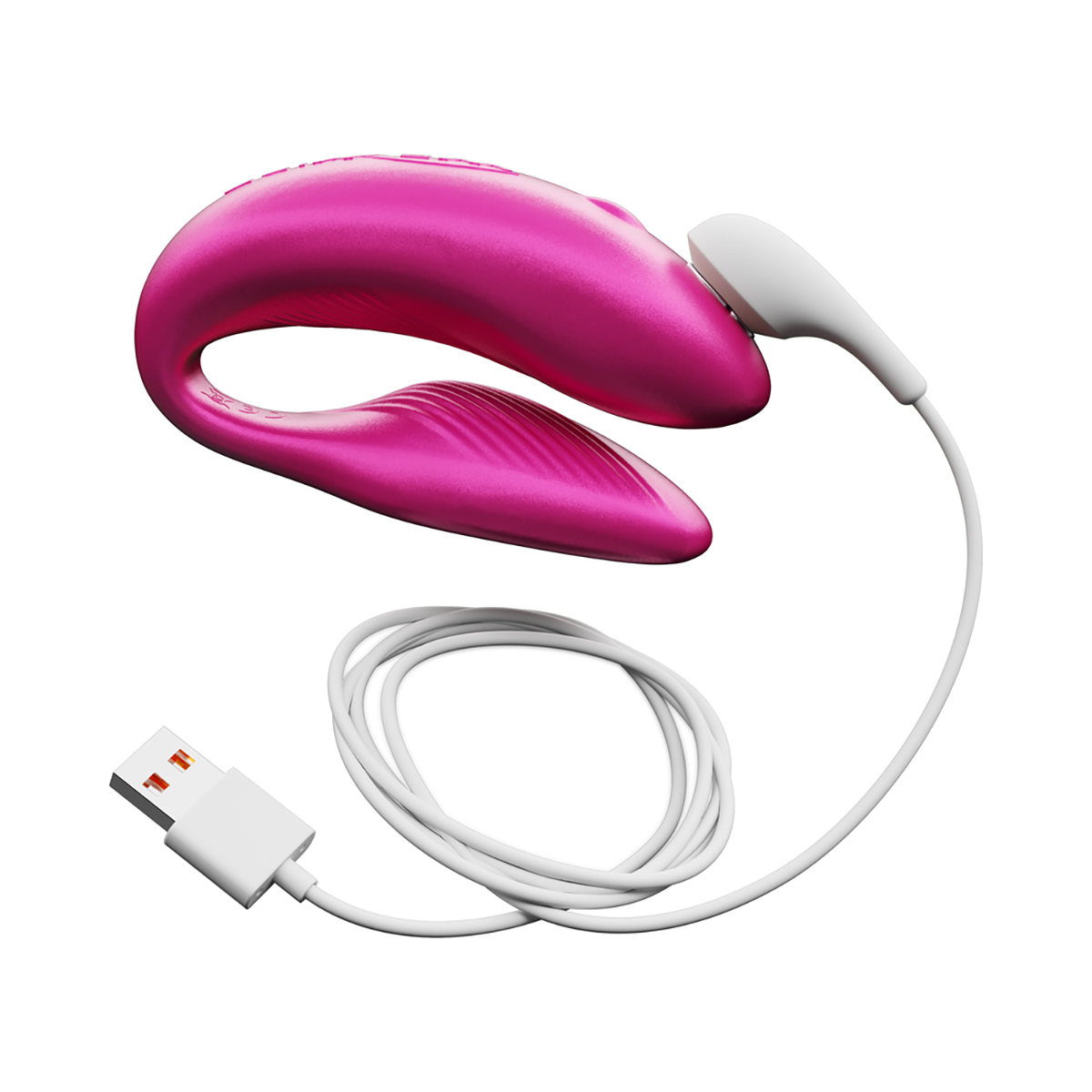 Fully assembled Pink We-Vibe vibrator with smooth exterior