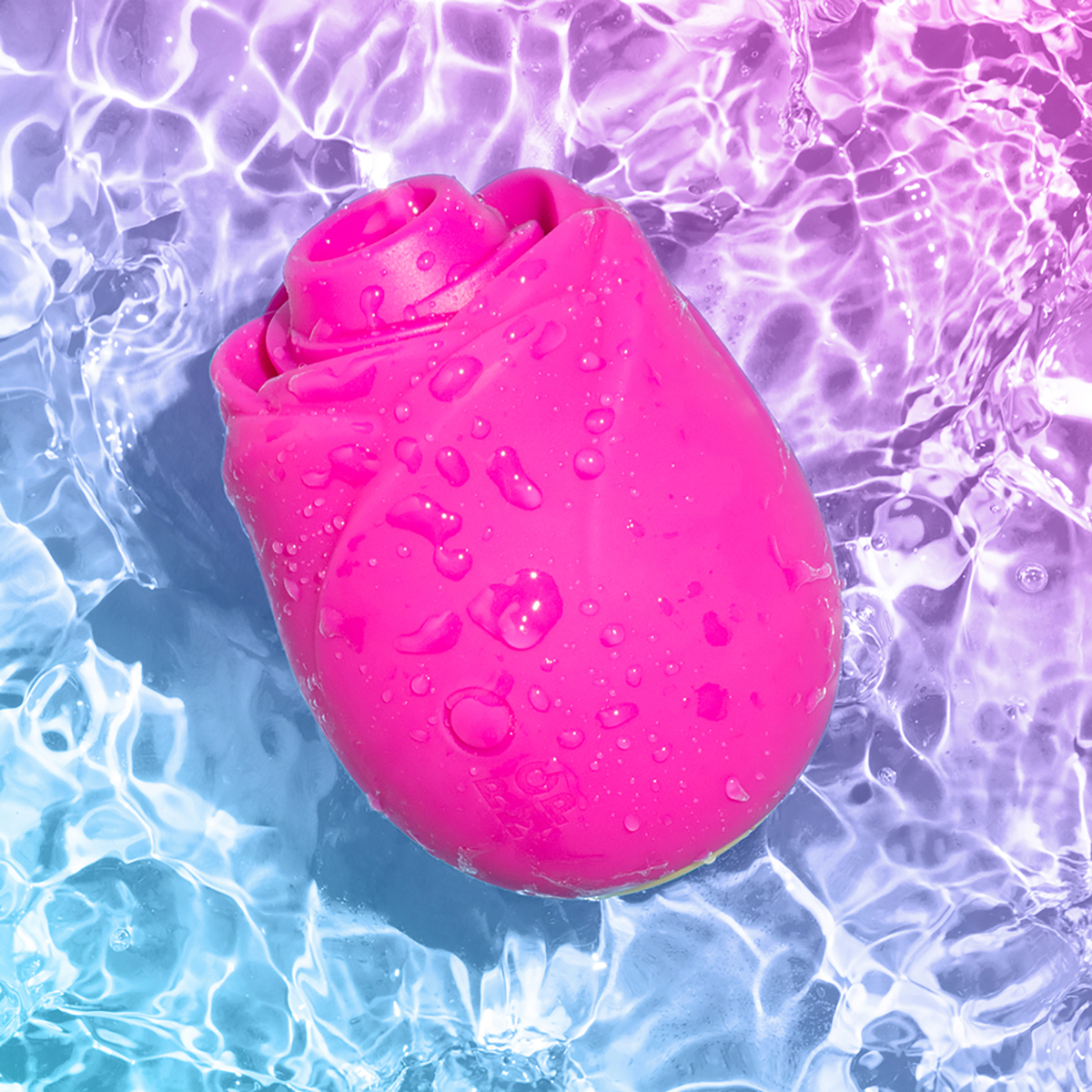 Angled view of the  ROMP vibrator designed for intimate use