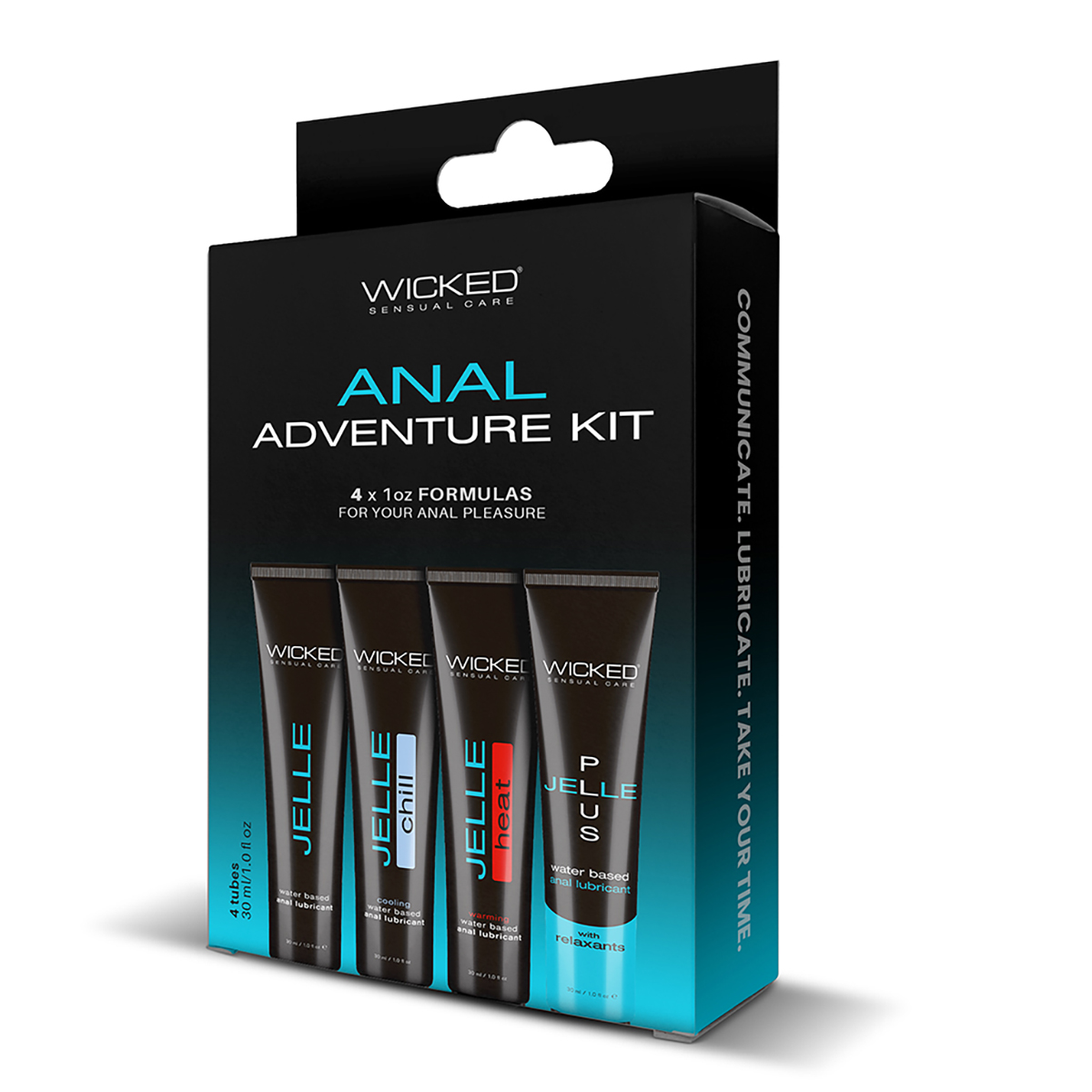 Close-up of  Water Based Lube by Wicked with gentle, toy-safe texture