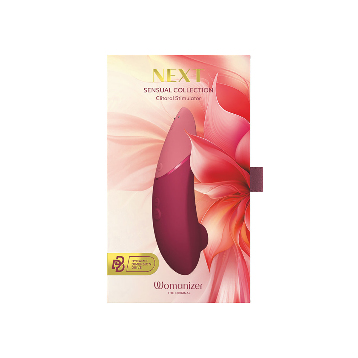 Close-up of the  Womanizer vibrator for texture detail