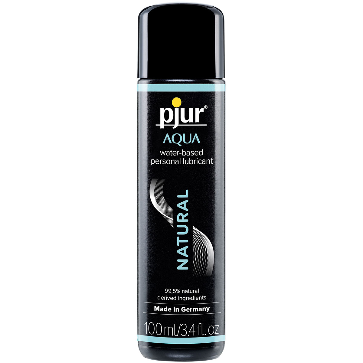 Bottle of 100 ml Water Based Lube Pjur showing clean, lightweight formula