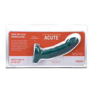 5.5 inch Dildo Tantus Green Acute Curved Medium Firm Emerald