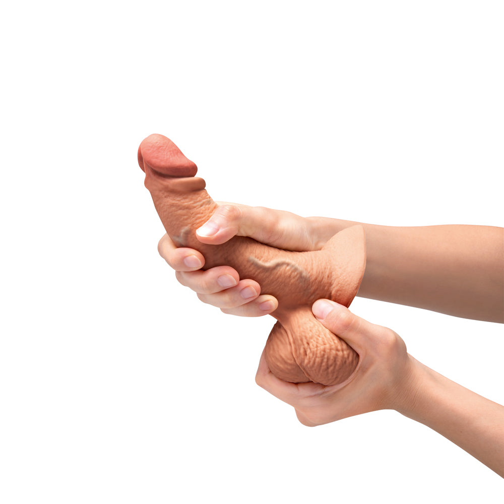 6.5 inch Dildo by b-Vibe in  displayed for pegging Him or Her