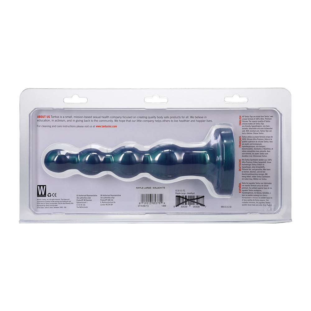 8 inch Dildo from Tantus in Teal Turquoise Aqua designed for anal sex with Her or Him