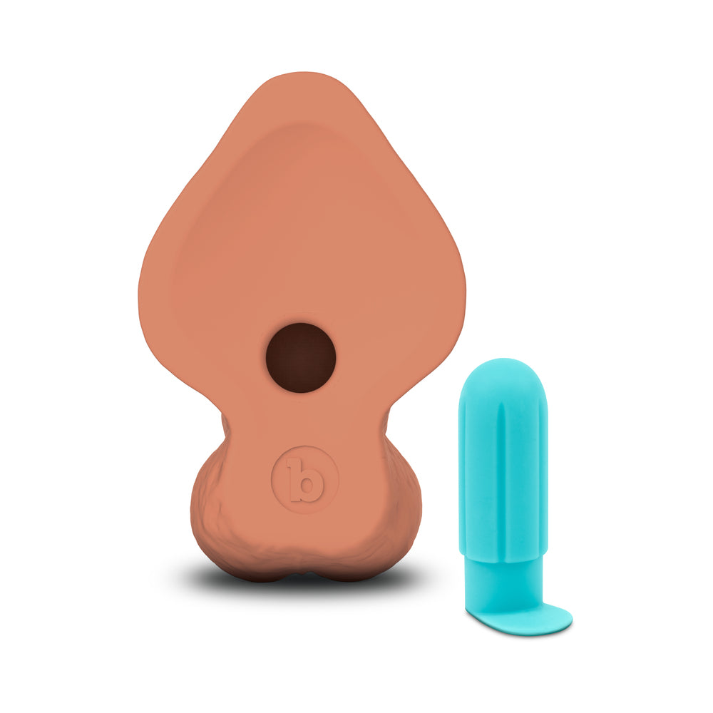 9 inch Dildo by b-Vibe in  shown for pegging Her or Him