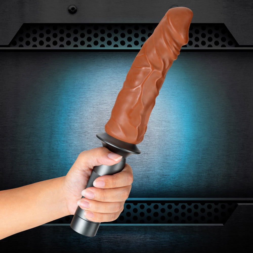 Dildo by Blush in Tan Light Brown Mocha shown for pegging Her or Him