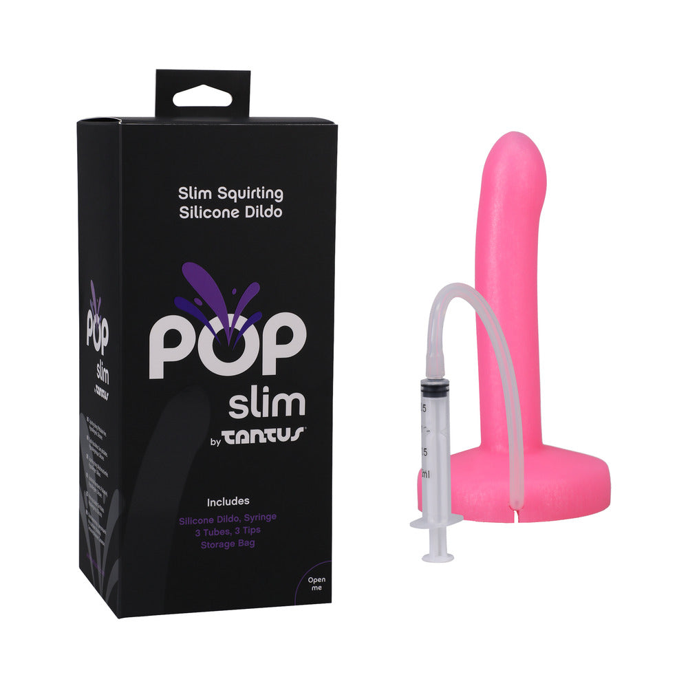 Dildo by Tantus in Hot Pink Magenta Fuchsia shown for use by Her or Him