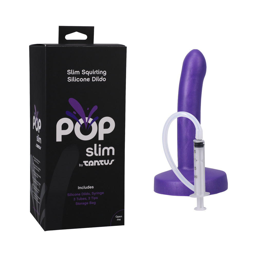 Dildo by Tantus in Purple shown for use by Her or Him