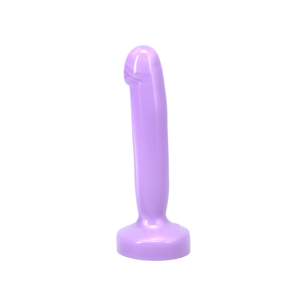 Dildo by Tantus in Purple shown for use by Her or Him