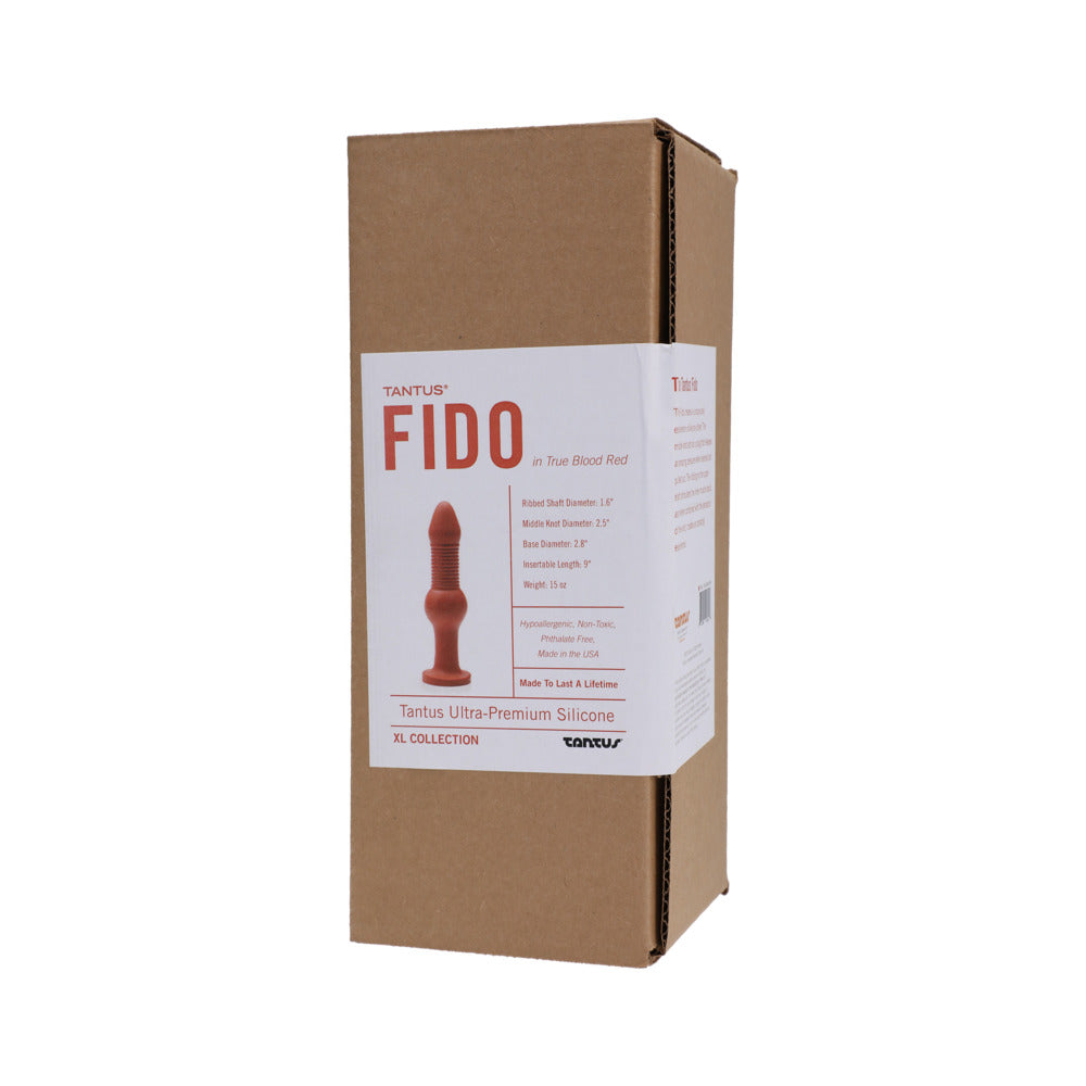 Dildo from Tantus in Red designed for anal sex with Her or Him