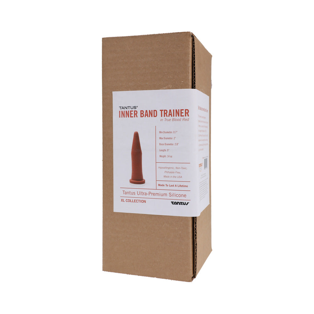 Dildo from Tantus in Red designed for anal sex with Her or Him