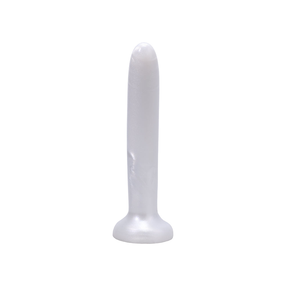 Dildo by Tantus in White shown for pegging Her or Him