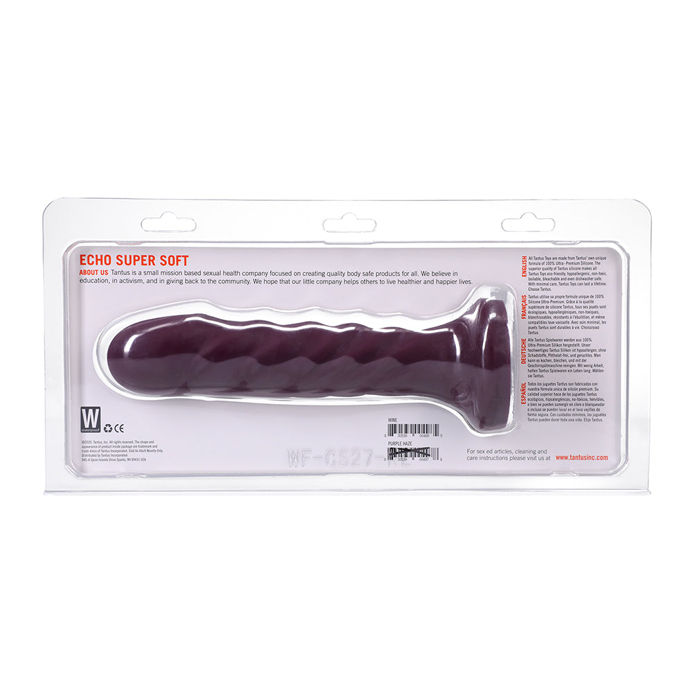 Dildo by Tantus in Wine Red Burgundy displayed for pegging Him or Her