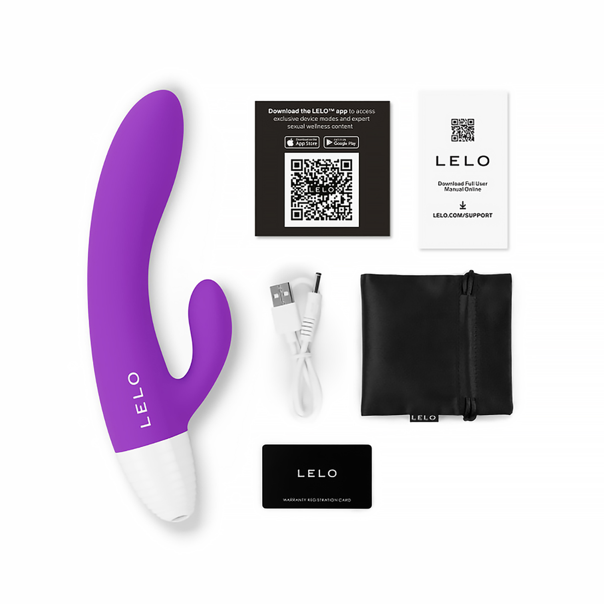 Close-up of the  LELO vibrator for texture detail
